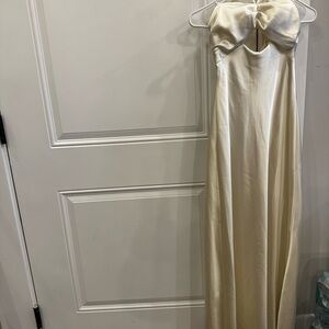 Morgan & Co. Ivory Strapless Dress